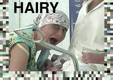 Ugly hairy 85 years old mom fisted by her doctor