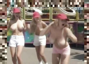 A selection of swedish big natural boobs in public places