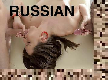 russisk, blowjob, tenåring, hardcore, massasje, trekant, naturlig