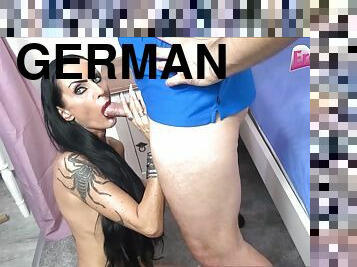 german big tits skinny mature milf get facial cumshot