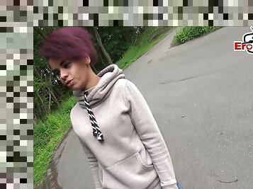 german ebony teen hitchhiker public fuck pick up