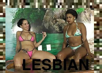 Elisa Sanches and Debora Blue lesbo sex