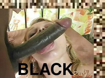 horny black guy fucks Emily Evermore and Ruth Blackwell on the bed