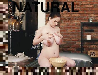 real slippery nuru masturbation with cute extreme pregnant big natural breast teen angel princess