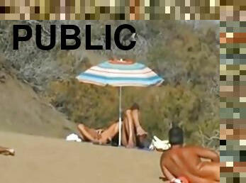 My friend Liza filmed my daring public masturbation at the nude beach.