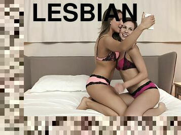 Teen lesbian couple in underwear Nessy and Jenny Appach