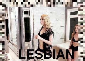 Elegant lesbian pussy licking with Charlotte Stokely and Diana Grace