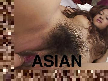 asiatisk, behåret, fisse-pussy, teenager, fingering, synsvinkel, asiatisk-teenager