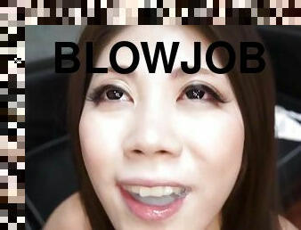 Hardcore titjob and a blowjob with cum in mouth of Japanese Torii Miki