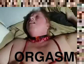 Woman brought to multiple orgasms