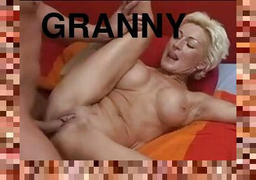 Hot blonde granny knows how to fuck