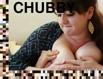 Cute Chubby Brunette Loves Pleasing Cock