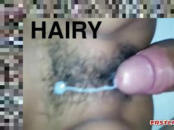 Chocolate fucked by hairy arab