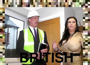 British curvy MILF Sabrina Jade and traffic inspector - amateur reality hardcore