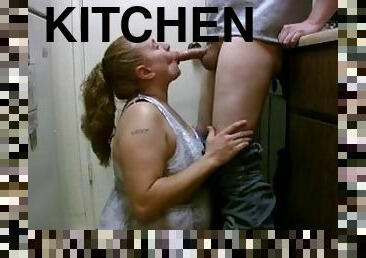 Bbw head  192 in the kitchen side angle  pov