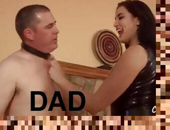 Daddy is slapped stupid