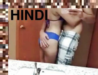 Hot teen amazing hotel sex with brother in law (hindi talk)