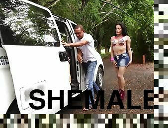 Shemale Milagros Bejarano Gangbang