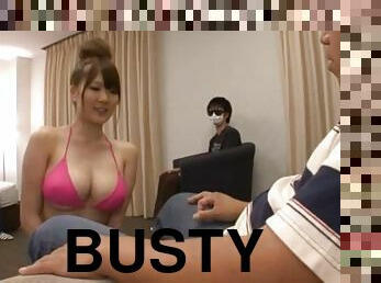 Busty Momoka Nishina Tit Fucks a Cock Until Getting Covered in Cum