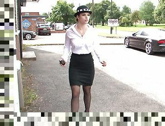 Lucia Love is a horny policewoman who craves a shag