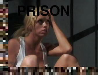 a beautiful blonde in thigh high stockings gets fucked in prison