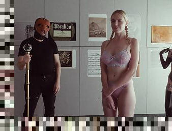 BDSM fetish video of gorgeous Filth Studies V wearing lingerie