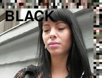 Black Haired Babe Fucks Stranger For Cash In Public 1 - Kitty Lovedream