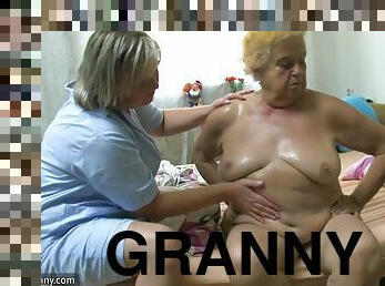 OldNanny Fat big granny have a sex with young guy