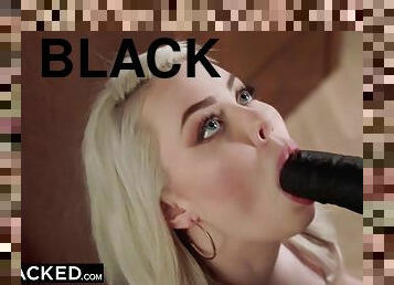 BLACKED Gorgeous Blonde Fangirl Gets Creampied by Crush Jax - Haley spades