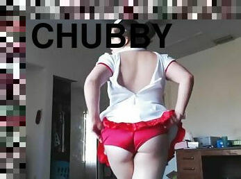 Redhead chubby nurse