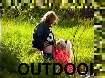 It's Outdoor Forest Sex Time as These Three Get Busy