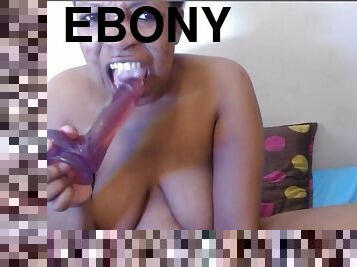 Nasty ebony MILF wonderful cam show video
