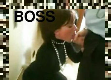 Horny Secretary Blows Her Boss in a Hot Video