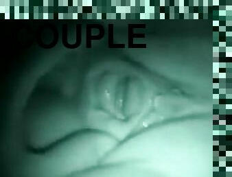 Couple fucking using night vision