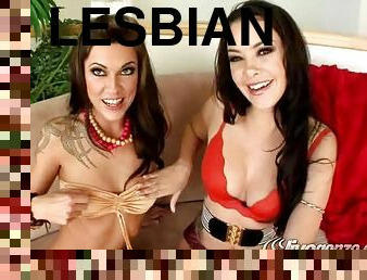 Two Luscious Lesbians Having Strapon Fun