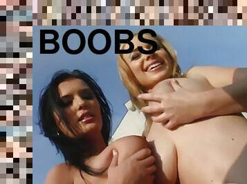 Cum swap big boobs babes star in a hot group sex scene