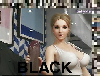 Hot Blonde Kelly Blacked - Huge leg shaking cumshot to orgasm