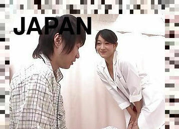 Superb bootylicious Japanese chick provides her men with a treatment