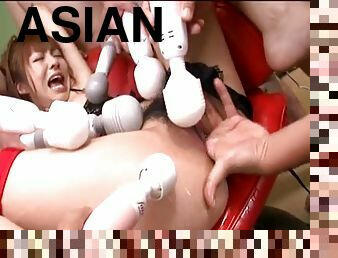 Asian slut loves to be toy fucked by the fellas