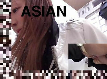 asiatisk, pissing, offentlig, japansk, kamera, voyeur, søt, fetisj