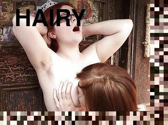 Hairy lesbian outdoor fuck redheads