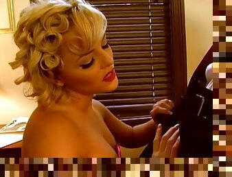 Blonde Alexis Texas with her Big Ass and Natural Tits Fucking a Detective