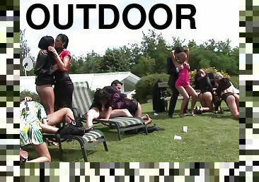 Crazy Outdoors Sex Party