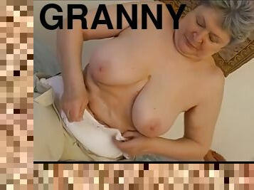 OmaPasS Hot Granny Masturbation Compilation