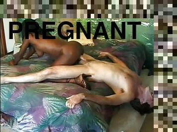 This Pregnant Sista Just Can't Get Enough White Meat