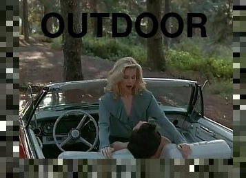 Incredibly Sexy Kate Vernon Gets Fucked In a Convertible Car Outdoors