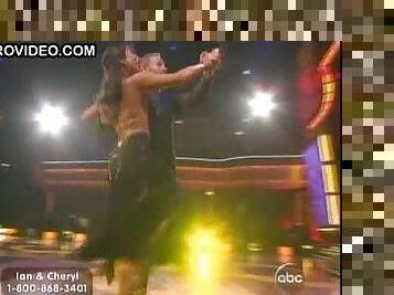 Ebony Beauty Cheryl Burke Dancing In a Revealing Black Dress