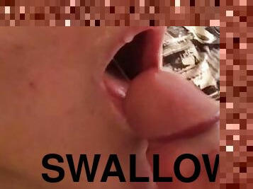I love swallowing his cum