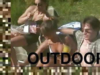 Barbara Kottmeier, Erica Cerra, Lynsey Brothers & Tiffany Paterson Sunbathing