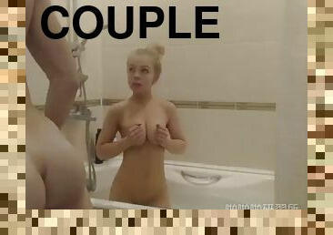 Camming couple takes bath - who are they??